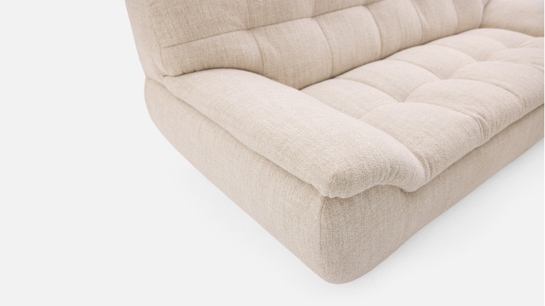 Canapé tissu PLAZA confort moelleux et design chaleureux