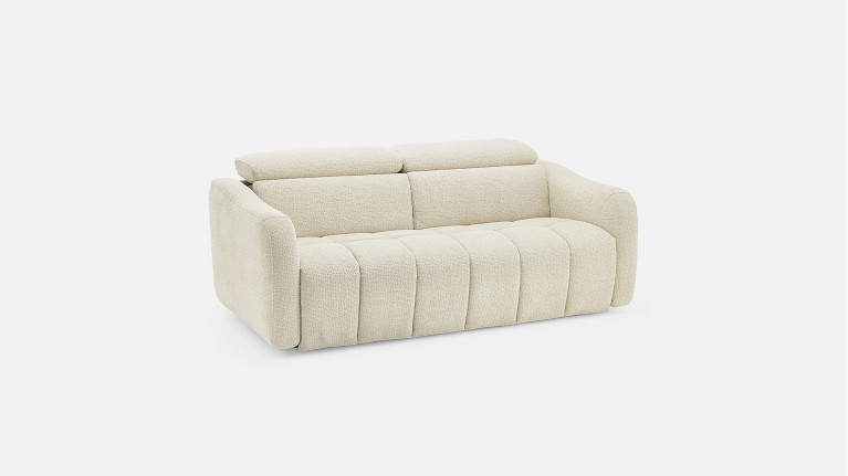 Canapé convertible GLORIA tissu confortable et couchage quotidien