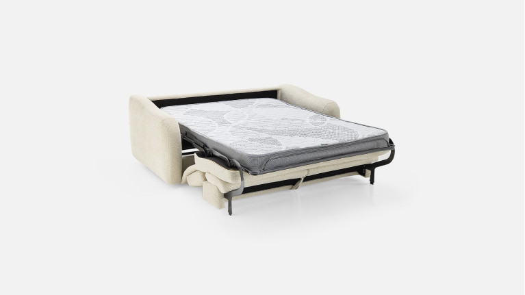 Canapé convertible GLORIA tissu confortable et couchage quotidien