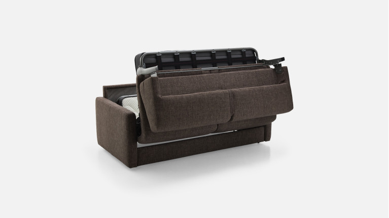 Canapé convertible tissu EMILIE gain de place confortable