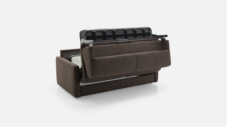 Canapé convertible tissu EMILIE gain de place confortable