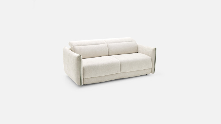Canapé convertible FOX – Tissu, 4 tailles, matelas 18 cm