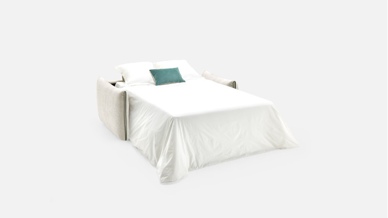Canapé convertible FOX – Tissu, 4 tailles, matelas 18 cm
