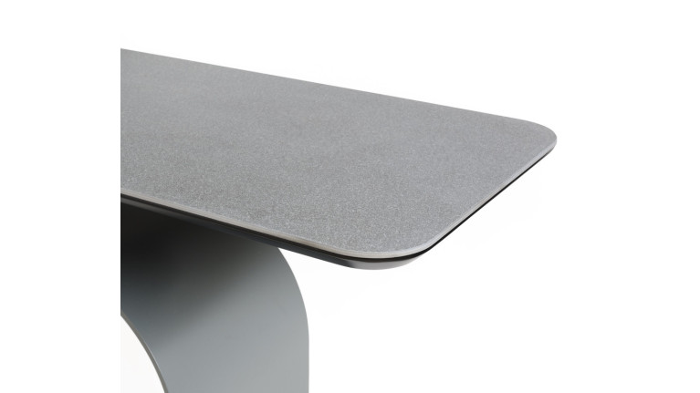 Console QUADRA structure métal et plateau céramique graphite