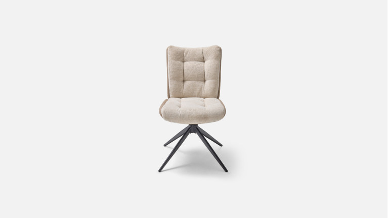 Chaise MOLTON pivotante en tissu bouclé – Confort & Design
