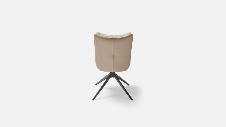Chaise MOLTON pivotante en tissu bouclé – Confort & Design