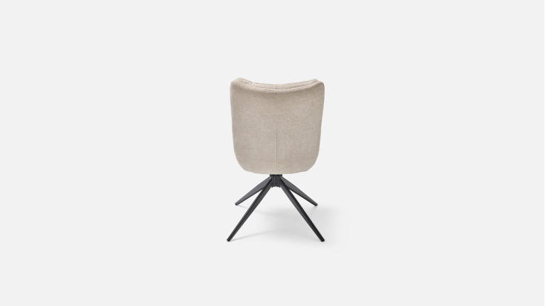 Chaise MOLTON pivotante en tissu bouclé – Confort & Design
