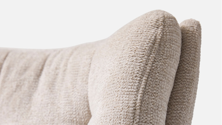 Chaise MOLTON pivotante en tissu bouclé – Confort & Design