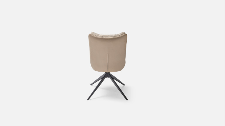 Chaise MOLTON pivotante en tissu bouclé – Confort & Design
