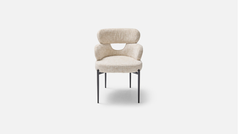 Fauteuil de table TOPAZE – Dossier ajouré, confort supérieur