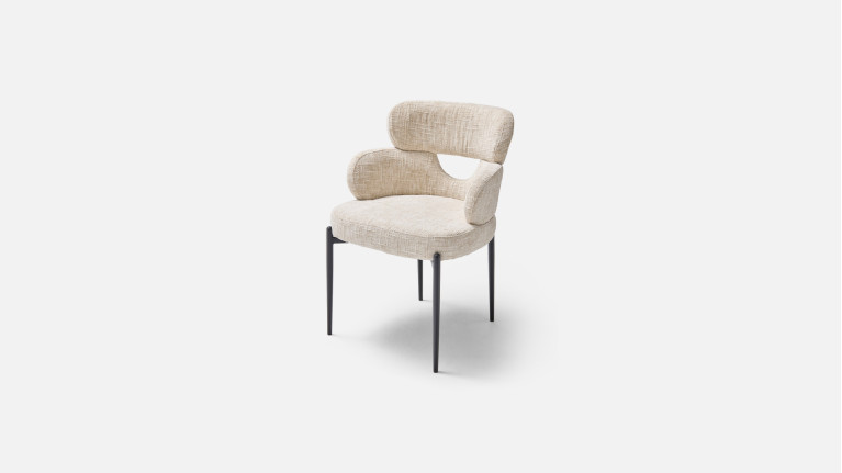 Fauteuil de table TOPAZE – Dossier ajouré, confort supérieur