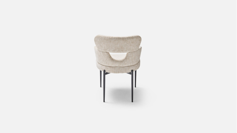 Fauteuil de table TOPAZE – Dossier ajouré, confort supérieur