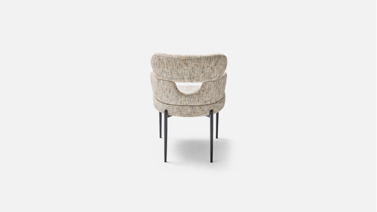 Fauteuil de table TOPAZE – Dossier ajouré, confort supérieur