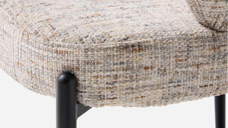 Fauteuil de table TOPAZE – Dossier ajouré, confort supérieur