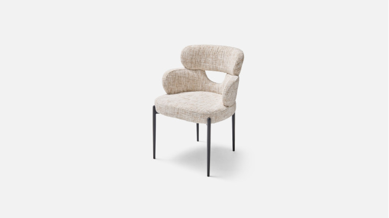 Fauteuil de table TOPAZE – Dossier ajouré, confort supérieur