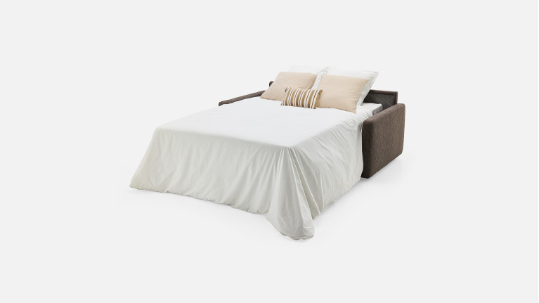 Canapé convertible tissu EMILIE gain de place confortable