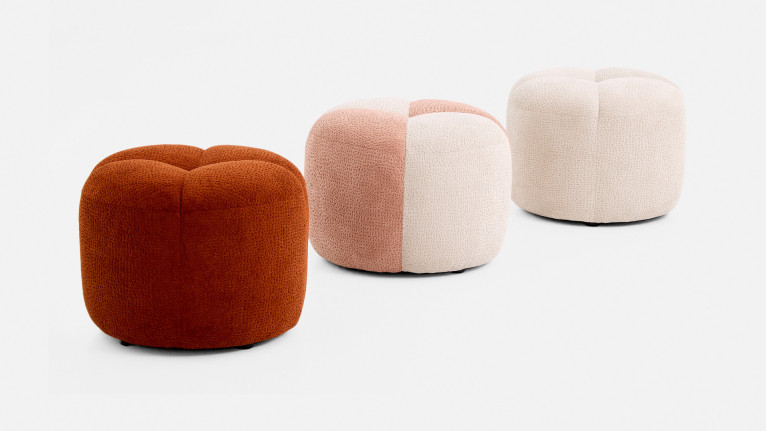 Pouf tissu GLORIA