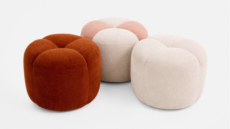 Pouf tissu GLORIA