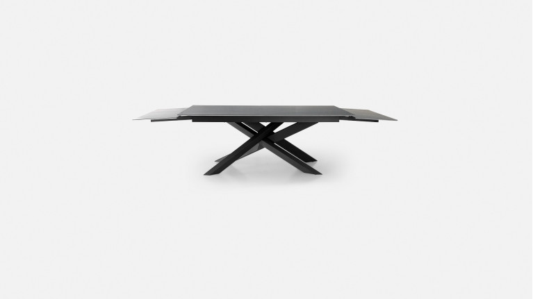 Table de repas extensible MIA Plateau céramique & Piétement Étoile Fer