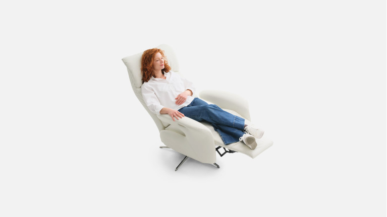 Fauteuil relax électrique New Eden en cuir