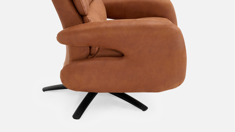 Fauteuil relaxation manuelle New Eden en cuir
