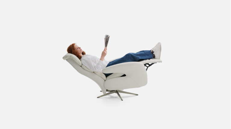 Fauteuil relaxation manuelle New Eden en cuir