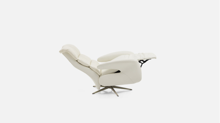 Fauteuil relaxation manuelle New Eden en cuir