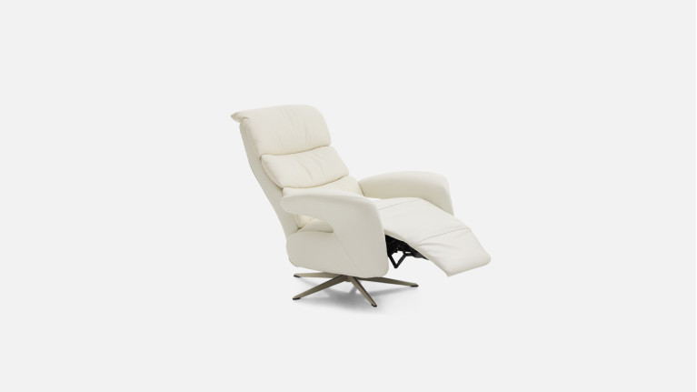 Fauteuil relaxation manuelle New Eden en cuir