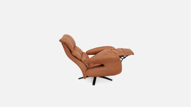 Fauteuil relaxation manuelle New Eden en cuir