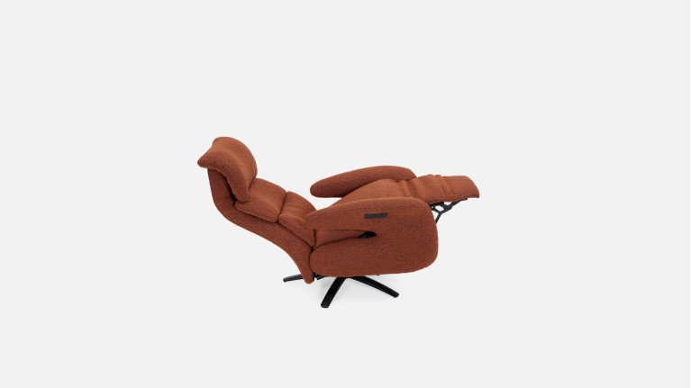 Fauteuil relax électrique New Eden en cuir