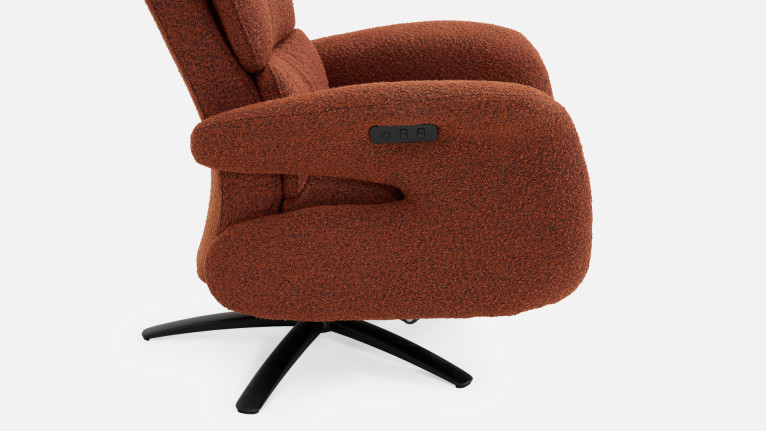 Fauteuil relax électrique New Eden en cuir