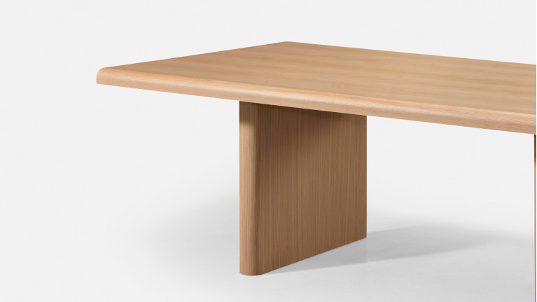 Table de repas MINERA bois et placage chêne