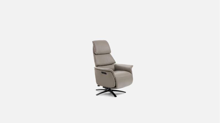 Fauteuil relax électrique GABIN avec moteurs en cuir