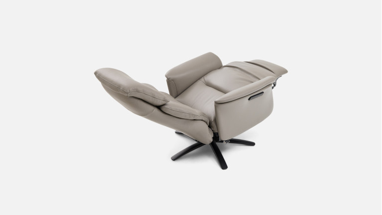 Fauteuil relax électrique GABIN avec moteurs en cuir