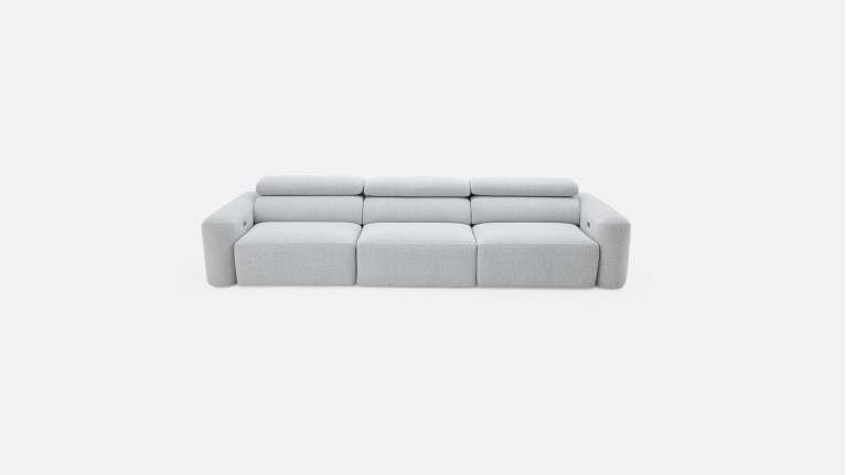 Canapé relaxation électrique REVELATION, modulable, tissu