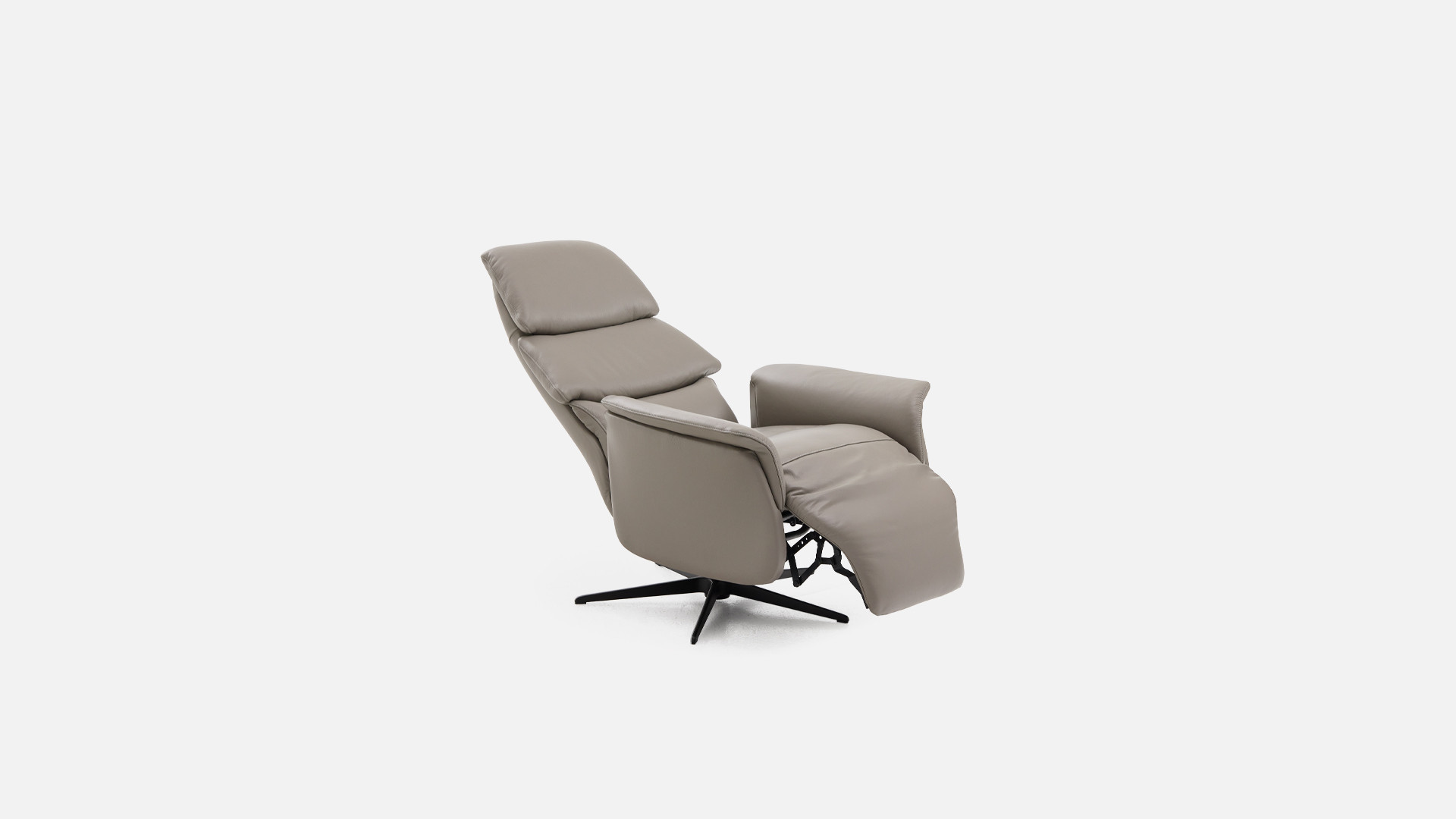 Fauteuil relax manuel GABIN en cuir, disponible en 6 tailles