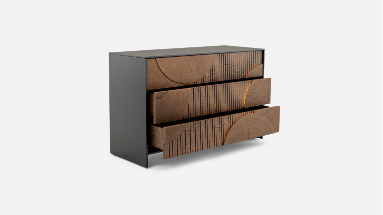 Commode NEO EQUINOXE | Commode design aux reliefs texturés