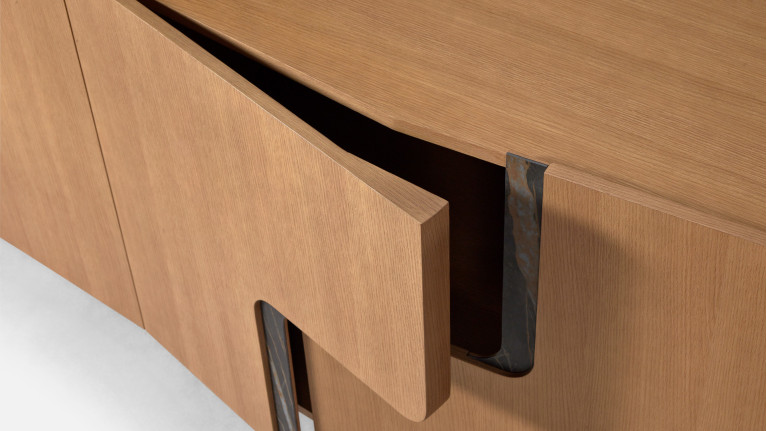 Buffet 4 portes JADE design élégant et rangement généreux