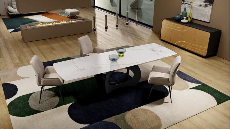 Table de repas extensible NOVA I Design et praticité