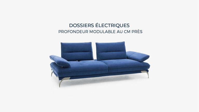 Canapé FORTUNA | Dossiers avance-recule et confort modulable