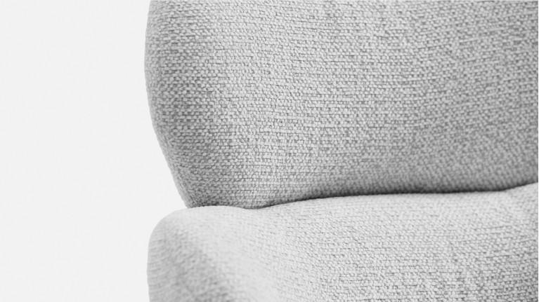 Chaise de salle à manger CALINE, pivotant, tissu bouclette
