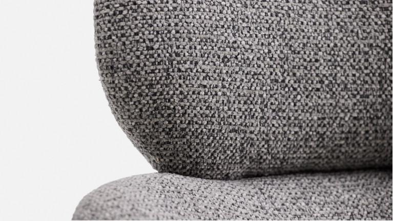 Chaise de salle à manger CALINE, pivotant, tissu bouclette