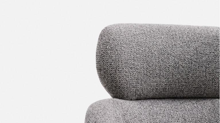Chaise de salle à manger CALINE, pivotant, tissu bouclette