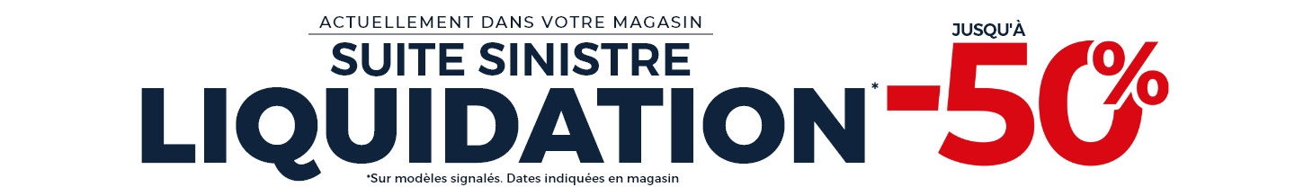 Liquidation suite à un sinistre - Profitez de prix jusqu’à -50% dans votre magasin Mobilier de France Sarreguemines