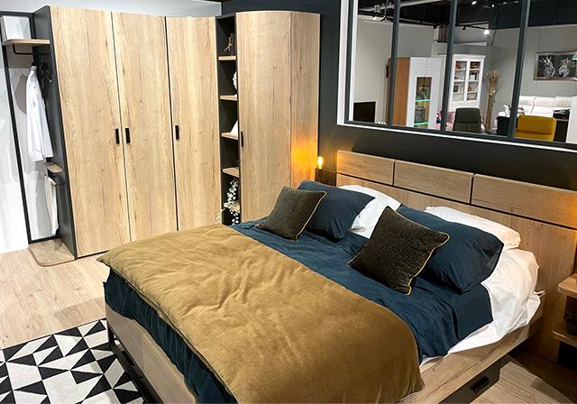 Découvrez nos ensembles de lit et commodes pour harmoniser votre chambre dans votre magasin à Valence