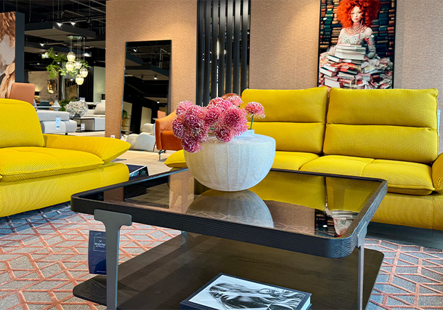 Aménagez votre salon avec nos canapés relax ou fixes, en cuir ou tissu, dans la couleur de votre choix au Havre
