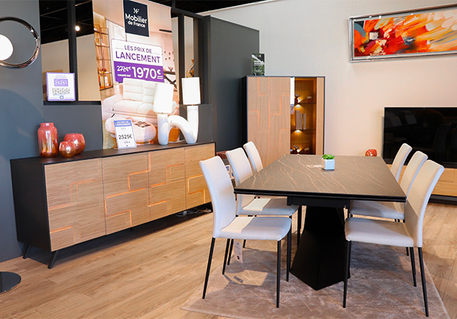 Salon design en bois dans votre magasin de meubles à La Roche-sur-Yon