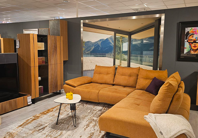 Mobilier contemporain et canapés élégants à Cessy, à deux pas de Gex.